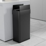 LAZY BUDDY 16 Gallon Automatic Trash Can, Rectangular Motion Sensor Trash Can, Touchless Stainless Steel Garbage Can for Kitchen Home